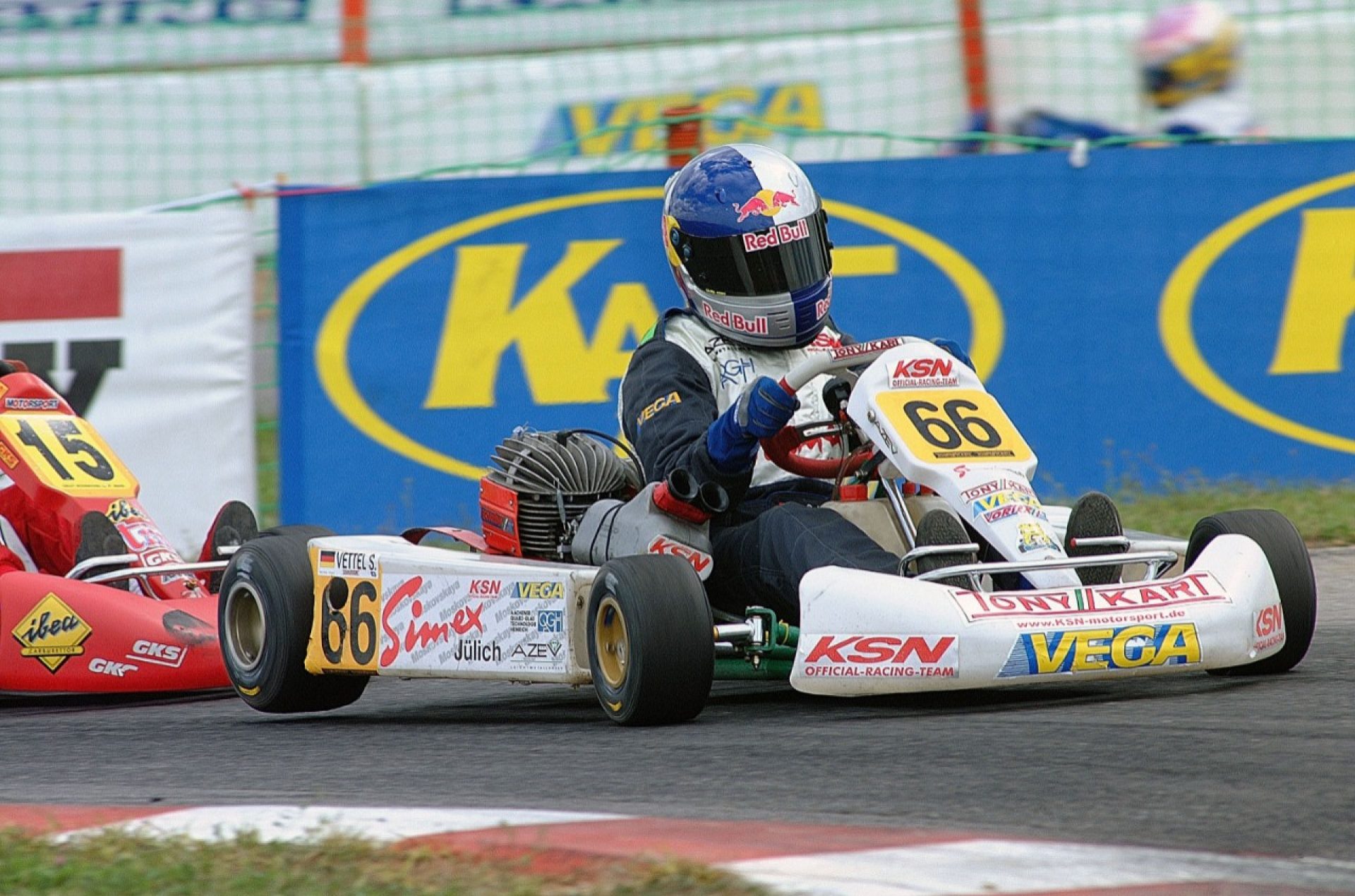 Vettel as a young Kart racer