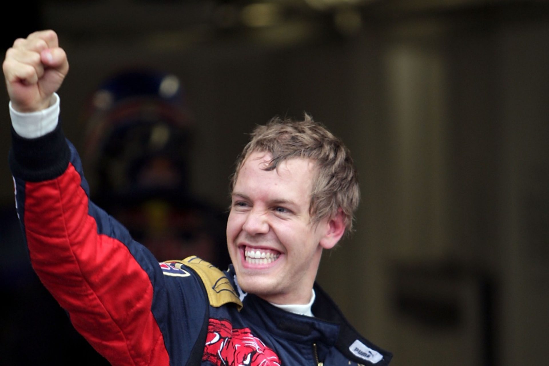 Vettel taking pole in monza 2009